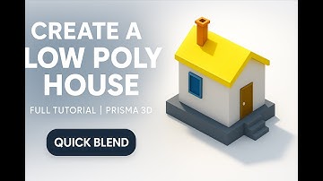 How to create a low poly house 🏡 | full tutorial in Prisma 3d 📱#LowPoly #Prisma3D #3DModeling