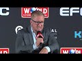 EFC 126 Post Event Press Conference - Live