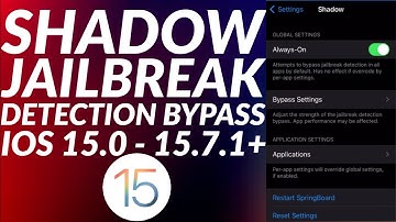 Install Jailbreak Detection Bypass iOS 15.7.1+ | Shadow iOS 15 Bypass Jailbreak Detection | 2023