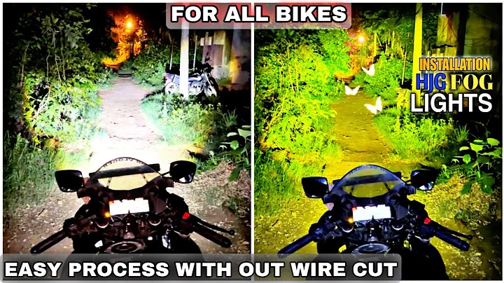 BEST FOG LIGHT FOR BIKE | HJG MINI DRIVE FOG LIGHT INSTALLATION REVIEW