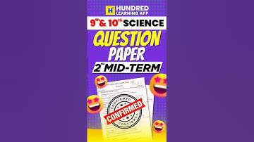 9th & 10th Science 2nd Midterm Question Paper 2025 #9th #10th #science