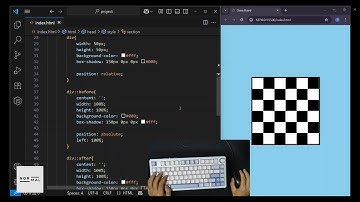 ASMR Coding | Creating Chess Board with HTML & CSS No Talking