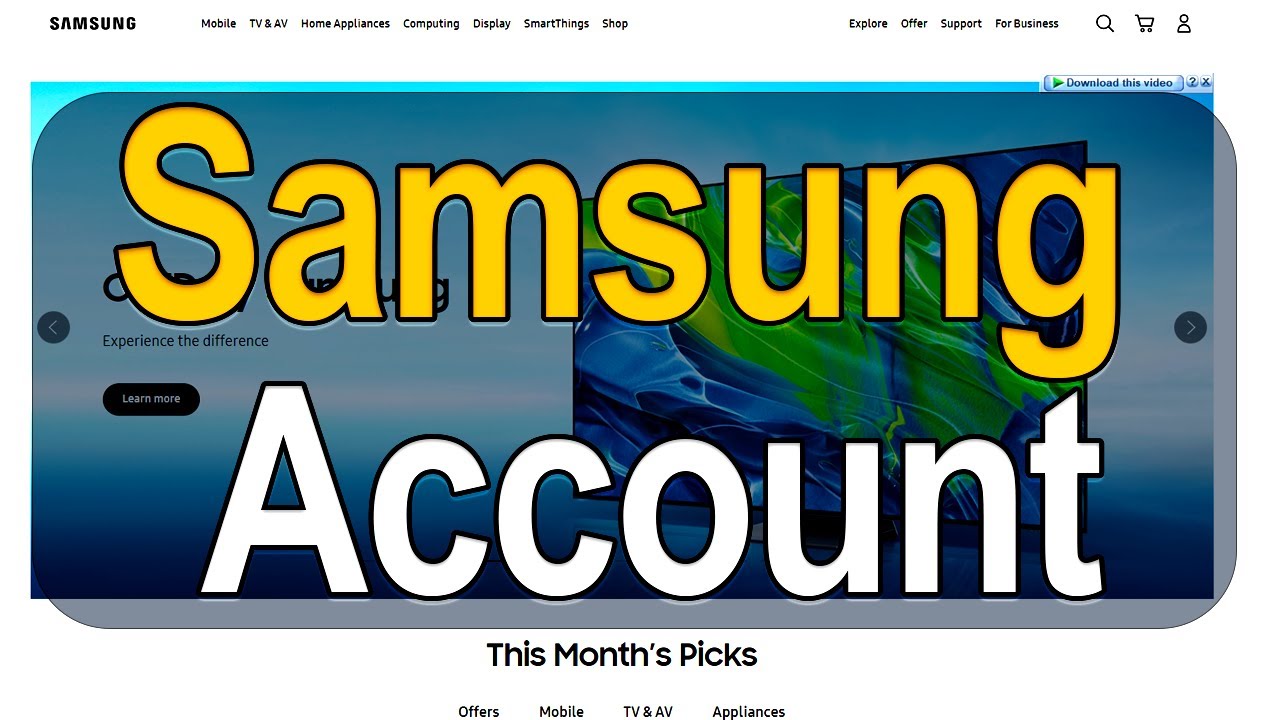 Samsung Uganda How To Create Samsung Uganda Account On Acchub.io