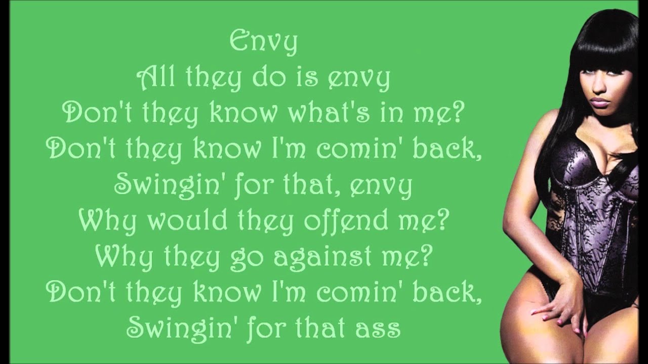 Nicki Minaj - Envy Lyrics Video