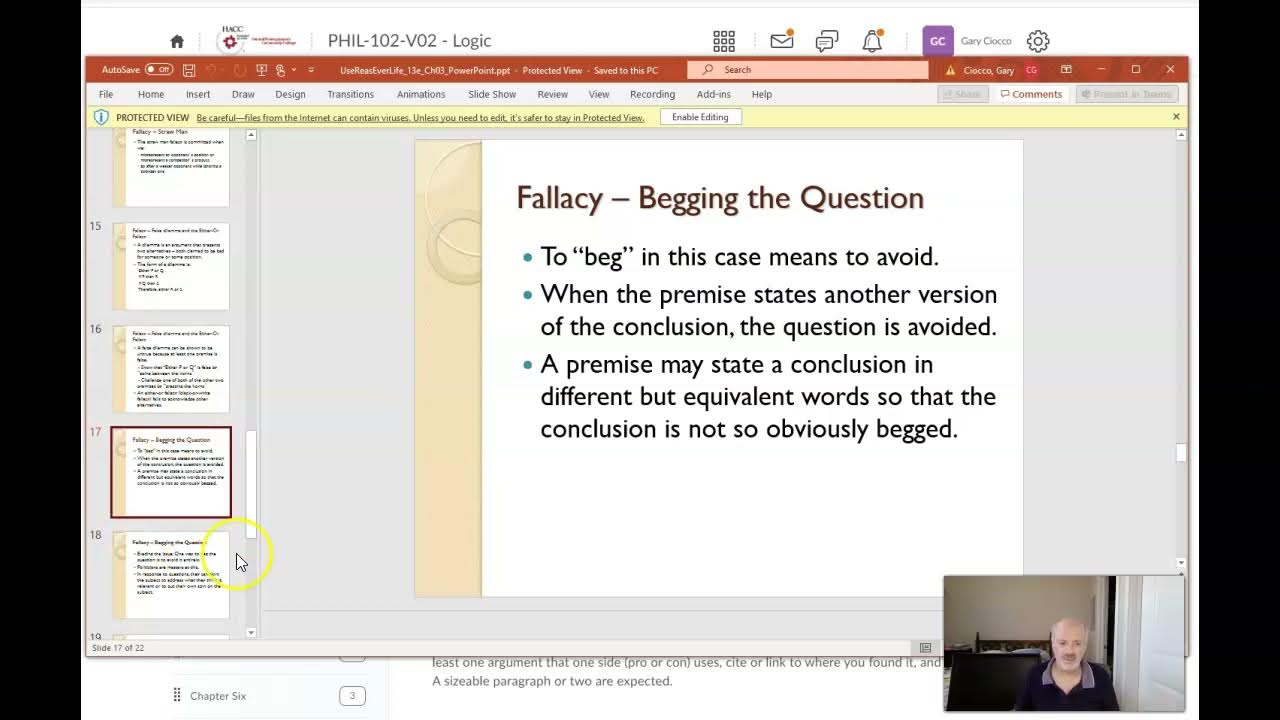 Followup Fallacy Quiz PPT Lecture YouTube