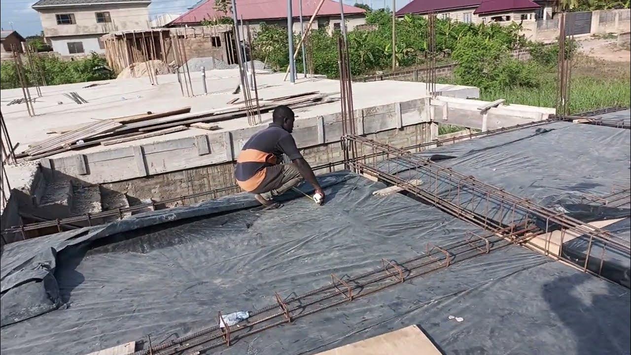 building in ghana 2023 how to complete iron rods decking YouTube