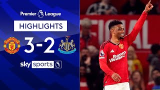 Amad Diallo scores first PL goal | Manchester United 3-2 Newcastle | Premier League Highlights image