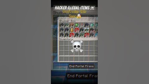 Sigma hacker Illegal Items ☠️#minecraft #shorts #short