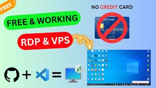 How To Get FREE Windows 10 RDP | How to Create Free RDP| Cloud &amp; GitHub rdp browser