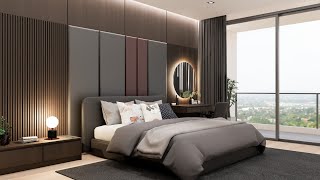 Sketchup interior design #68 Make a bedroom design ( enscape render )