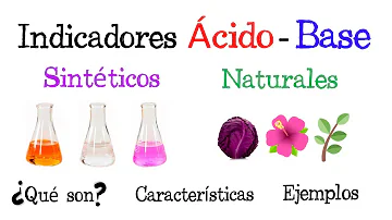 ¿Cuáles son los 3 indicadores de ácido y base?