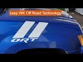 Jeep grand cherokee wk off road technology ort decal 2005 2006 2007 2008 2009 2010