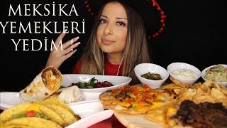 Meksi̇ka Yemekleri̇ Yedi̇m Tacoburritonachos Ve Meksi̇ka Soslari Türkçe Asmr