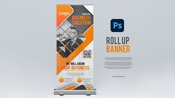 How to make Business Retractable Banner | Adobe Photoshop Tutorial