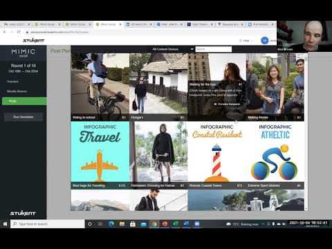 A demonstration of Mimic Social, from Stukent, with a focus on Round 1. Social media campaigns.