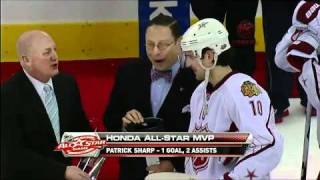 NHL All Star Game 2011: Patrick Sharp Earns MVP Honors