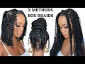 How to boho box braids 2 methods  step by step  rubber band  method  tupo1