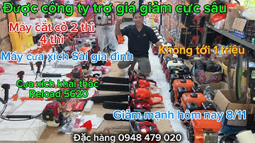 Máy cắt cỏ 2 thì, 4 thì, máy cưa xích nhiều loại, giá đang giảm mạnh mùa bão.