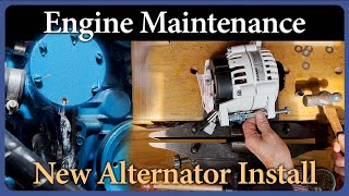 Engine Maintenance & New Alternator Install   Ep. 310  Acorn to Arabella: Journey of a Wooden Boat