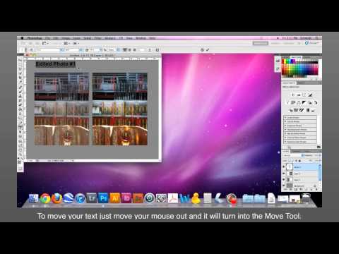 PS multiple images text align