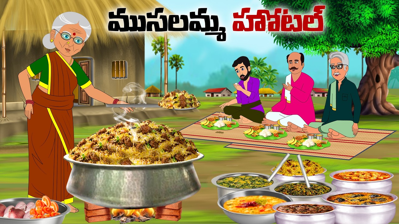 ముసలమ్మ ​​​హోటల్ | Moral stories in telugu | neethi kathalu | Telugu kathalu  | PSR kathalu