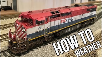 How To Weather a Rapido BC Rail C40-8M
