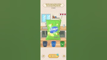 Brain Puzzle Tricky Quest - Waste Sorting - Corresponding trash bin #puzzle #braingames #viralshort