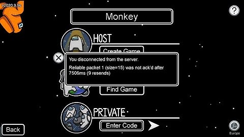 How to quickly fix the "Reliable Packet 1 (Size=15) was not ack