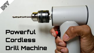 How To Make Powerful Cordless Drill machine At Home | Drill Using 775 Dc Motor | CreativeShivaji