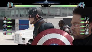 Team Captain America Vs Team Iron Man With Healthbars Part 2