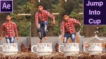 After Effects CC Tutorial | Jump Into Cup | Camera Trick  - (Magic Tutorial 18)