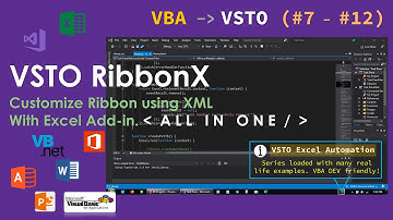 VSTO - Customize / Design Excel Ribbon using XML & .NET