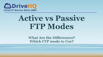 Active FTP vs Passive FTP: what are Active & Passive FTP modes, and their differences.