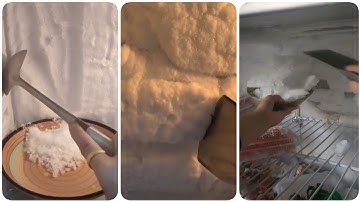 SATISFYING FREEZER FROST SCRAPING ( PART 3 )