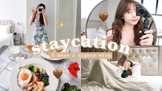 eng) 🧳 staycation for 3 days with lots of activities and cute pics! | Babyjingko