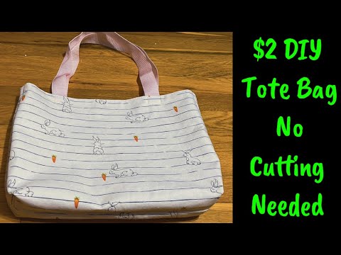 DIY Small Tote Bag in 5 minutes 