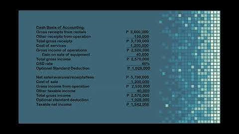 OPTIONAL STANDARD DEDUCTION