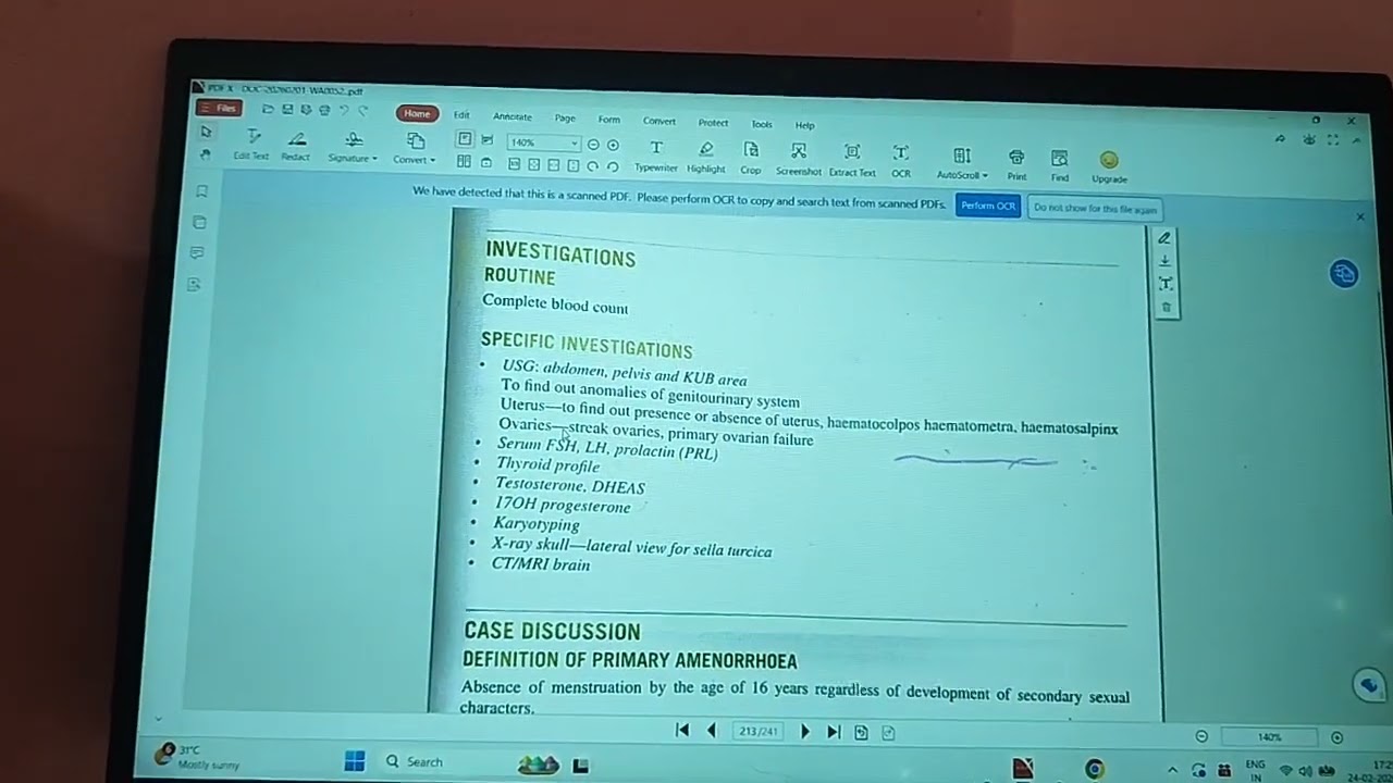 Primary amenorrhea part 2