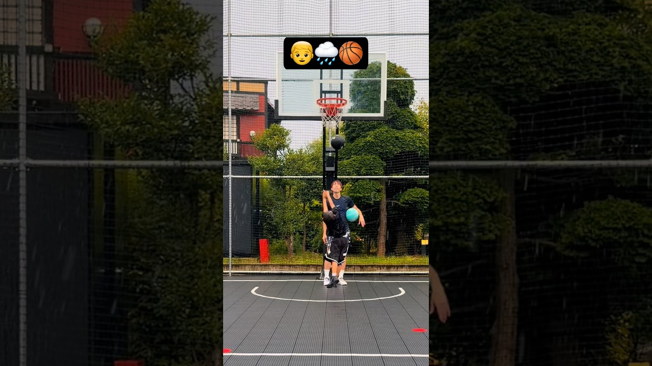 ☑︎ ⛹️‍♂️🌧️🏀 #asmr