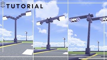 Minecraft - How to make Street Lights/Lampost // Lighting Infrastructure Tutorial #4