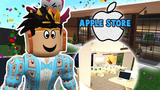 ADDING A NEW BLOXBURG APPLE STORE IN MY MALL... my money is gone