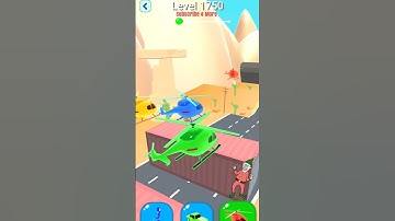 Shape-shifting Game Level-1750 Very Cool & Gnerly hyper casual game #shorts #gameplay #shapeshifting