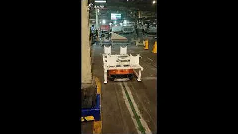 Magnetic Navigation AGV/Lifting AGV for automatic loading and unloading materials