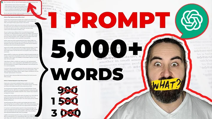 🔥ChatGPT Prompt For 5000+ Word Articles - DayDayNews