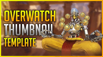 FREE GFX: Overwatch Thumbnail Template - Zenyatta Edition - Photoshop Template