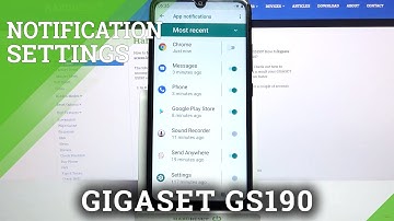 GIGASET GS190 – Turn On & Disable Apps Notifications in Settings