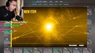 ohnepixel gets insanely lucky trading up reds to golds