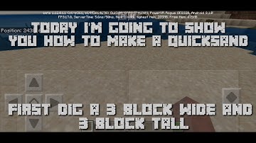 How to make a working quicksand no mods or add-ons (2019)