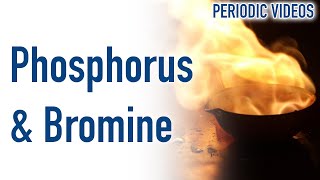 Phosphorus Reacts with Bromine  Periodic Table of Videos