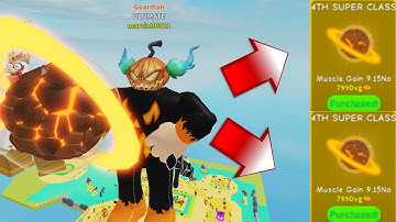 Buying 4th Super Class in Lifting Simulator